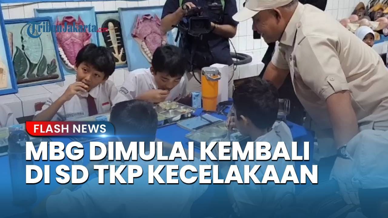 Youtube Thumnail image of : Hari Pertama MBG 2026, Kepala BGN Tinjau Sekolah yang Jadi Lokasi Mobil Makan Bergizi Tabrak Siswa
