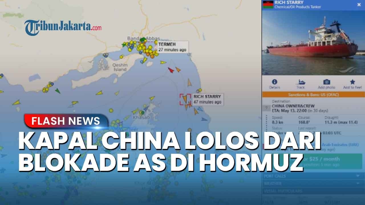 Rich Starry Kapal Perang China ‘Mendobrak’ Blokade AS meski Disanksi, Berhasil Kabur dari Hormuz